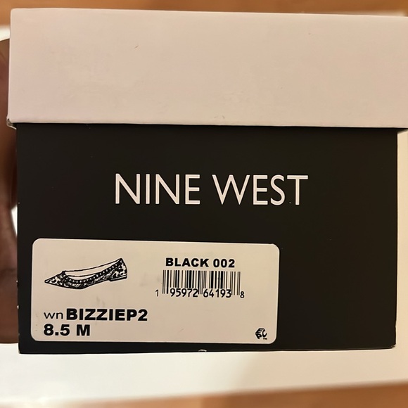 Nine West Bizziep2 Leopard/Cheetah & Black Pointy Toe Flat - Only wore once! - Picture 12 of 12